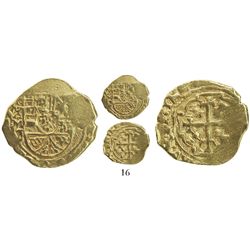Mexico City, Mexico, cob 1 escudo, Philip V, assayer J (mintmark oXM, style of 1711-13), from the 17