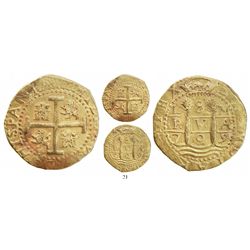 Lima, Peru, cob 8 escudos, 1709M, from the 1715 Fleet.