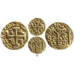 Lima, Peru, cob 2 escudos, 1727M, Tauler Plate Coin.