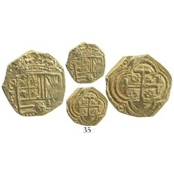 Bogota, Colombia, cob 2 escudos, Philip IV, assayer A below mintmark NR to left (ca. 1635), from the