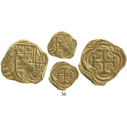 Bogota, Colombia, cob 2 escudos, Philip IV, assayer A below mintmark NR to left (ca. 1635), from the