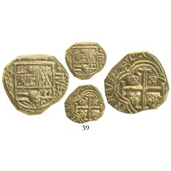 Bogota, Colombia, cob 2 escudos, Philip IV, assayer R to right, mintmark NR to left (early 1650s), f
