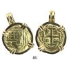 Image 1 : Bogota, Colombia, cob 2 escudos, Charles II, assayer GP to right (1678-91), very rare, mounted in 18
