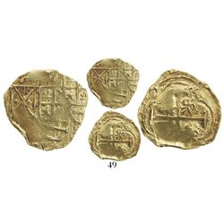 Bogota, Colombia, cob 2 escudos, Charles II, no assayer, from the 1715 Fleet, ex-McKee.