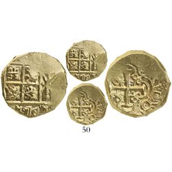Bogota, Colombia, cob 2 escudos, Charles II posthumous, from the 1715 Fleet.