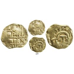 Seville(?), Spain, cob 4 escudos, 1648/7, assayer not visible, rare (unlisted date).