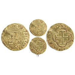 Toledo, Spain, cob 2 escudos, Philip II, assayer M above denomination II to right, mintmark oT to le