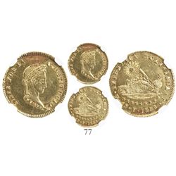 Potosi, Bolivia, 1 scudo, 1856FJ, encapsulated NGC AU details / obv scratched.