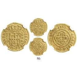 Brazil (struck in Lisbon), 1000 reis, Jose I, 1752, inverted reverse (coin alignment), encapsulated 