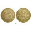 Image 1 : Santiago, Chile, 8 escudos, 1835IJ, encapsulated NGC AU 58.