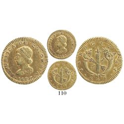 Bogota, Colombia, 1 escudo, 1823JF.