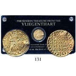 Utrecht, United Netherlands, ducat, 1729, from the Vliegenthart (1735), housed in a hard-plastic pro