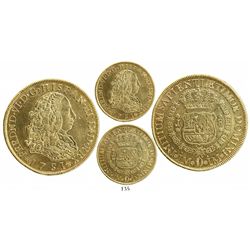 Lima, Peru, bust 8 escudos, Ferdinand VI, 1751J.