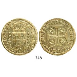 Lisbon, Portugal, 4000 reis, Joao V, 1714.
