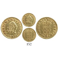 Madrid, Spain, bust 1/2 escudo, Ferdinand VI, 1747JB.