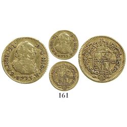 Seville, Spain, bust 1/2 escudo, Charles III, 1779CF.