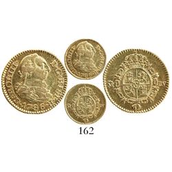Madrid, Spain, bust 1/2 escudo, Charles III, 1786DV.
