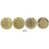 Image 1 : Lot of 2 Spanish bust 1/2 escudos of Charles III: Madrid, 1786DV; and Seville, 1788C.