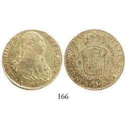 Madrid, Spain, bust 4 escudos, Charles IV, 1796MF.