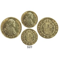 Madrid, Spain, bust 1 escudo, Charles IV, 1793MF.