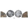Image 1 : Lot of 2 Spanish / Spanish colonial coins cut or circulated in the early U.S. (ground finds): Sevill