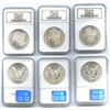 Image 1 : Lot of 3 USA (San Francisco mint) $1 Morgan, 1879-S, 1880-S and 1881-S, all encapsulated NGC MS 66 (