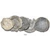Image 1 : Lot of 5 Mexico City, Mexico, 4 reales (3) and 2 reales (2), Charles-Joanna, "Late Series," various 
