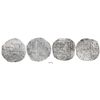 Image 1 : Lot of 2 Seville, Spain, cob 4 reales, Philip II, assayer Gothic D at 4 o'clock outside tressure aro