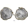 Image 1 : Mexico City, Mexico, cob 8 reales, 1621D, Grade-1 quality but Grade 2 on certificate, mounted in 14K