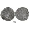 Image 1 : Lima, Peru, cob 2 reales, Philip II, assayer Diego de la Torre, P-ii to left, oD-* to right, Grade 3