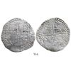 Image 1 : Potosi, Bolivia, cob 8 reales, Philip III, assayer R (curved-leg), Grade-1 quality (but no Grade on 