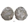 Image 1 : Potosi, Bolivia, cob 8 reales, Philip III, assayer R (curved-leg), Grade-1 quality with original tag