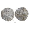 Image 1 : Potosi, Bolivia, cob 8 reales, Philip III, assayer Q, Grade 1.