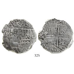 Potosi, Bolivia, cob 8 reales, (16)20T, Grade 1.