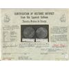 Image 2 : Potosi, Bolivia, cob 8 reales, 1(6)2(?)T, Grade 1 (19 points), with hand-signed certificate from 197