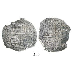 Potosi, Bolivia, cob 4 reales, (1)617(M), Grade 3.