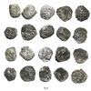 Image 1 : Lot of 10 Potosi, Bolivia, cob 4 reales, Philip III, assayers not visible, all Grade 3.