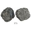 Image 1 : Potosi, Bolivia, cob 2 reales, 1617M, Grade 2, rare.