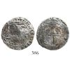Image 1 : Potosi, Bolivia, cob 2 reales, Philip II, assayer B (3rd period), Grade 1.