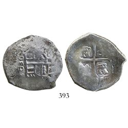 Mexico City, Mexico, cob 4 reales, Philip IV, assayer D.