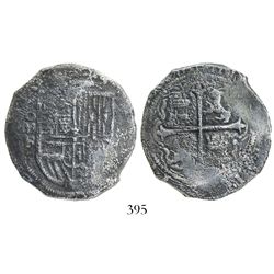 Mexico City, Mexico, cob 8 reales, Philip III, assayer F.