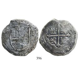 Mexico City, Mexico, cob 8 reales, Philip III, assayer F.