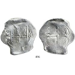 Mexico City, Mexico, cob 8 reales, 1640/39P.