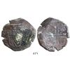 Image 1 : Mexico City, Mexico, cob 8 reales, Philip IV, assayer P, with canvas-bag remains on shield.