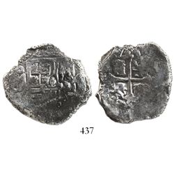 Mexico City, Mexico, cob 4 reales, Philip IV, assayer not visible.