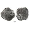 Image 1 : Mexico City, Mexico, cob 4 reales, Philip IV, assayer not visible.