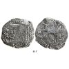 Image 1 : Potosi, Bolivia, cob 8 reales, 1649Z, with crowned-(?) countermark on cross.