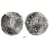 Image 1 : Potosi, Bolivia, cob 8 reales, (1)649Z, with crowned-L countermark on cross.