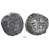 Image 1 : Potosi, Bolivia, cob 8 reales, 16(4)9Z, with crown-alone countermark (common) on shield.