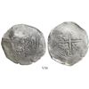 Image 1 : Potosi, Bolivia, cob 8 reales, (1651)O, with crowned-L countermark on cross.